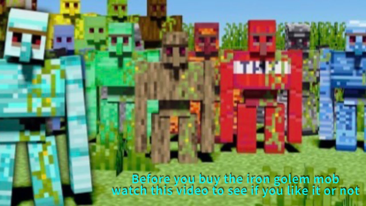 Minecraft iron golem MOD #minecraft #gaming #irongolem 