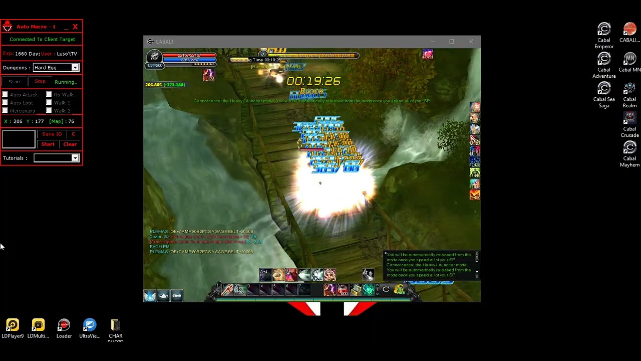 Cabal Private Server EP8 | Auto Dungeon Bot Harzadous Valley Hard 2025.