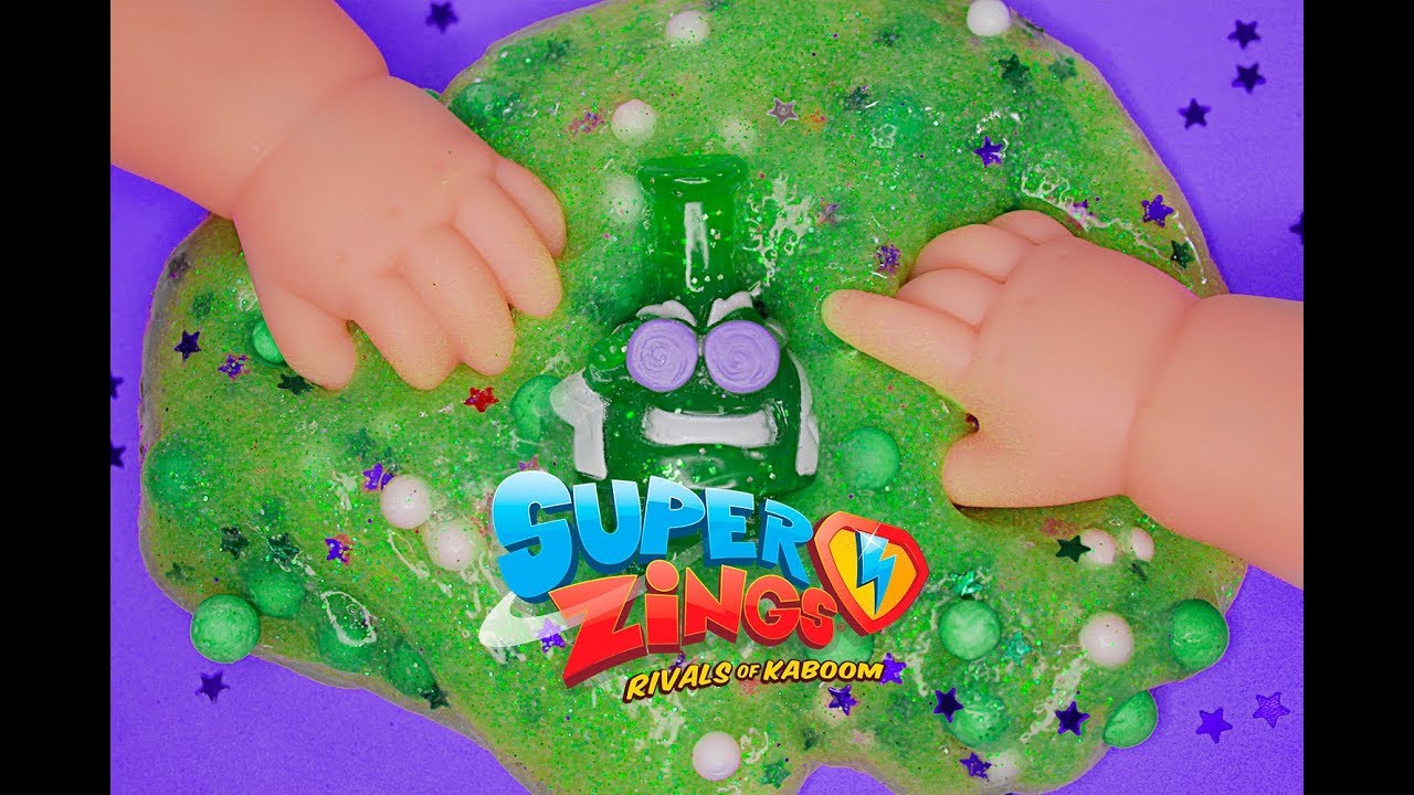 SUPERZINGS - RETO TINY HANDS SLIME PROFESOR K CHALLENGE - Reto manitas pequeñas fabricando slime
