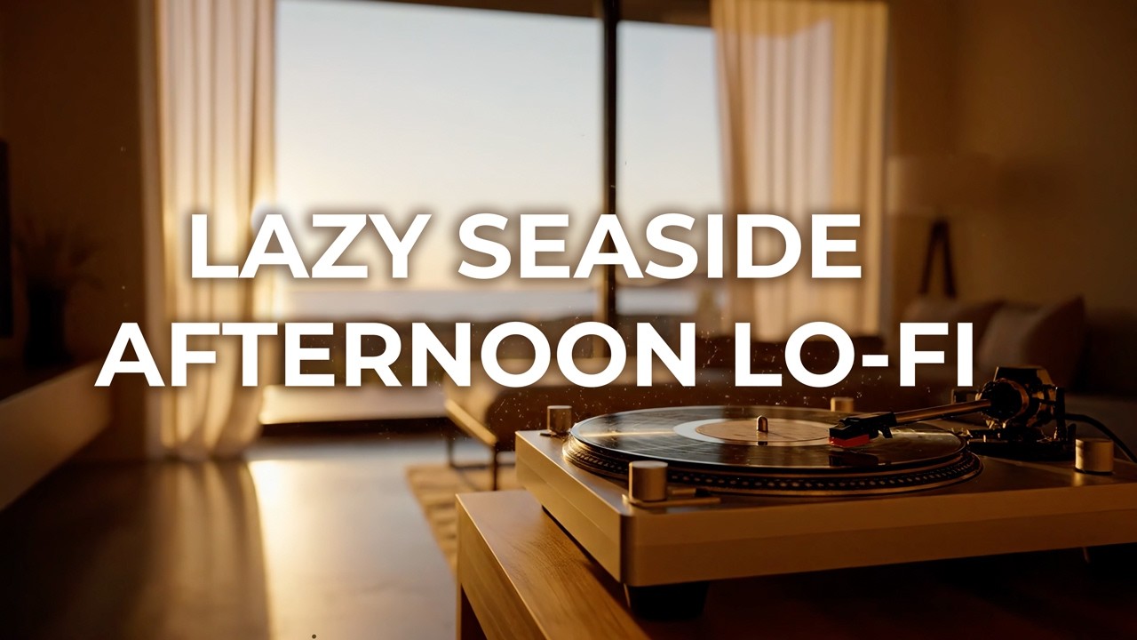 Lazy Seaside Afternoon – LoFi Beats for Study & Relax | 2 Hour Chill Vinyl Mix 🌊