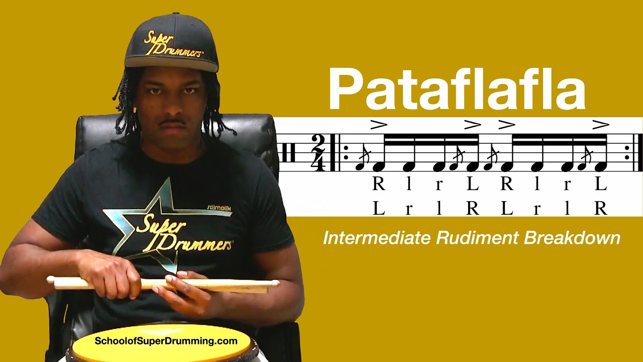 INTERMEDIATE FOR DRUMMERS | Pataflafla Rudiment Breakdown