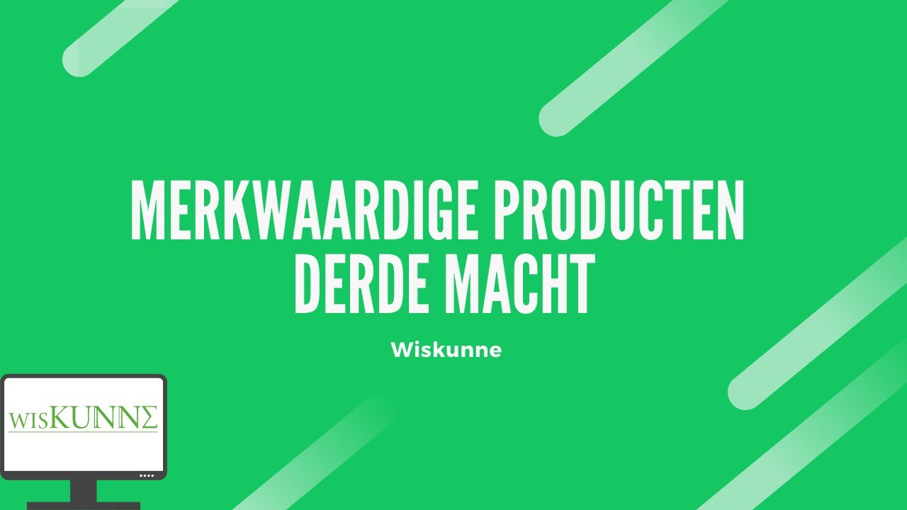 Merkwaardige producten derde macht