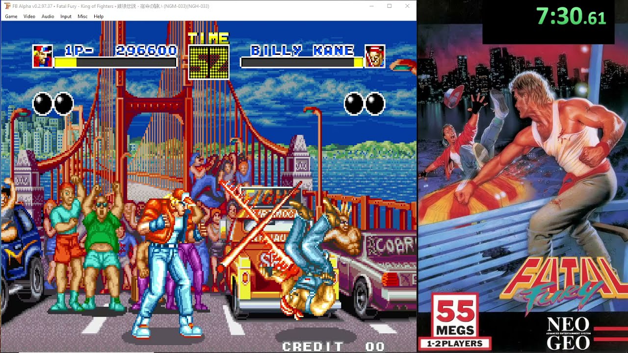 Fatal fury king of fighters speedrun 9 : 10 min