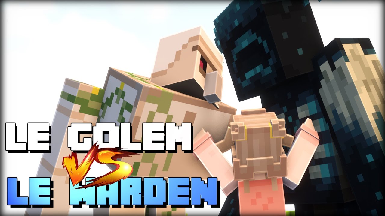 L'Irongolem VS le Warden - Animations Minecraft