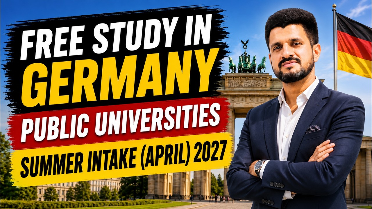 Don&rsquo;t Miss🔥Study in Germany 2027| Summer Intake April 2027| FREE Germany Public University Admission
