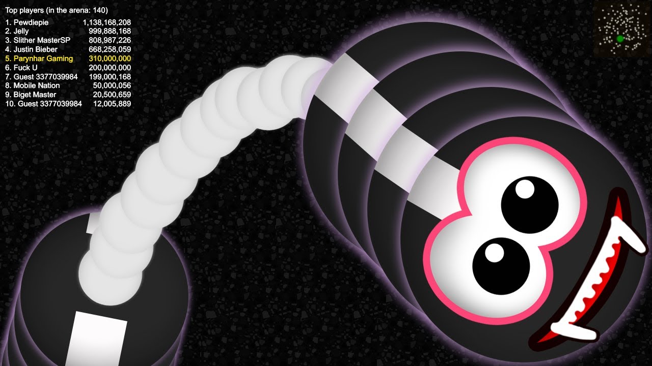 Worms Zone © 4M Noob Hacker Best Master Troll Top 1 Slither Snake io Online Games New 2020