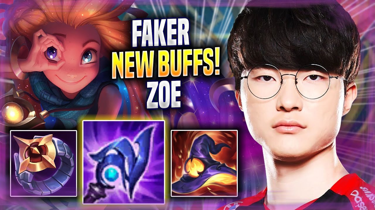 FAKER TRIES ZOE WITH NEW BUFFS! - T1 Faker Plays Zoe MID vs Anivia! | Season 2022