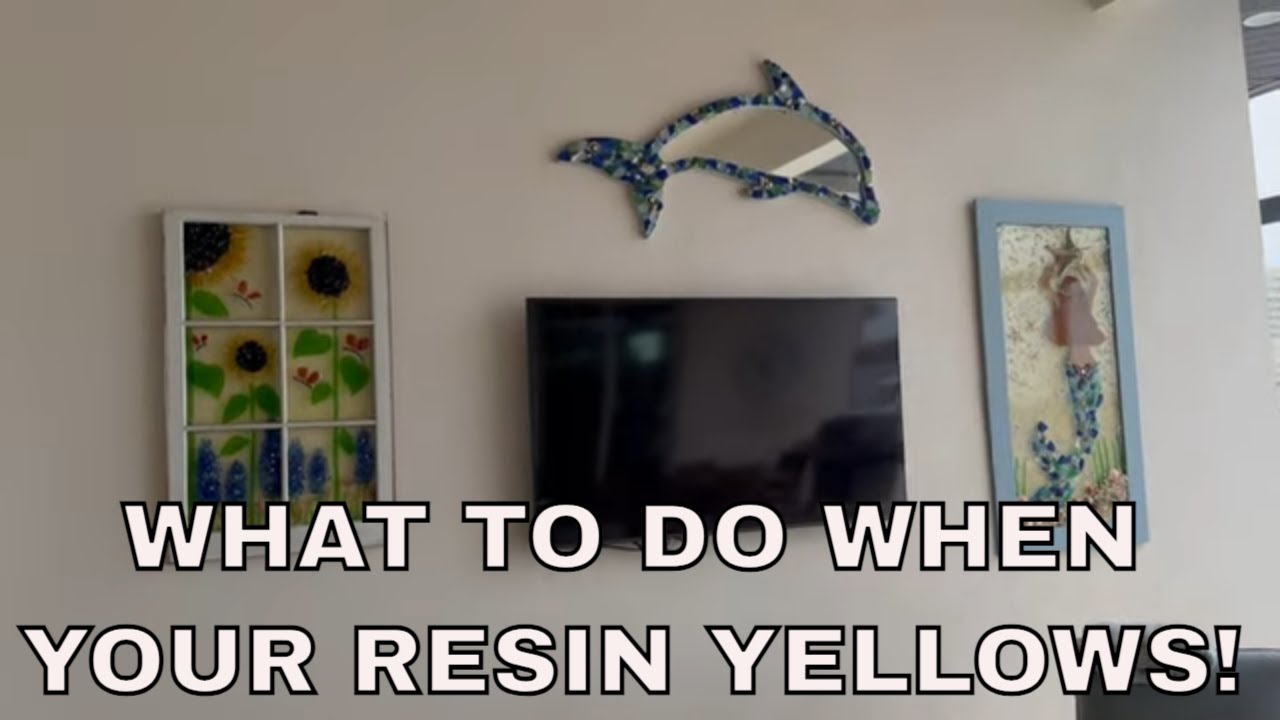 # 307 Yellow Resin! How to Improve the Appearance of Yellowed Glass & Resin Art! DIY  Tutorial
