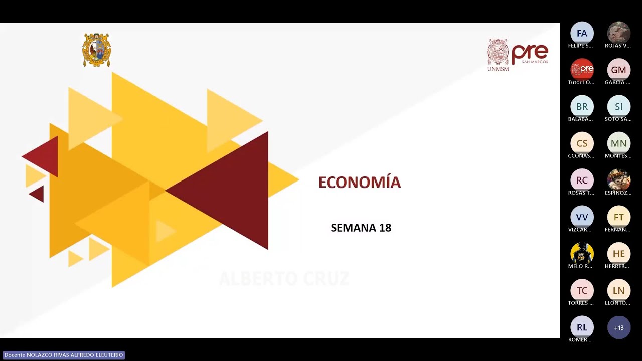 Economía - Semana 18 - Pre San Marcos Ciclo 2025-I (Nuevo Ciclo)