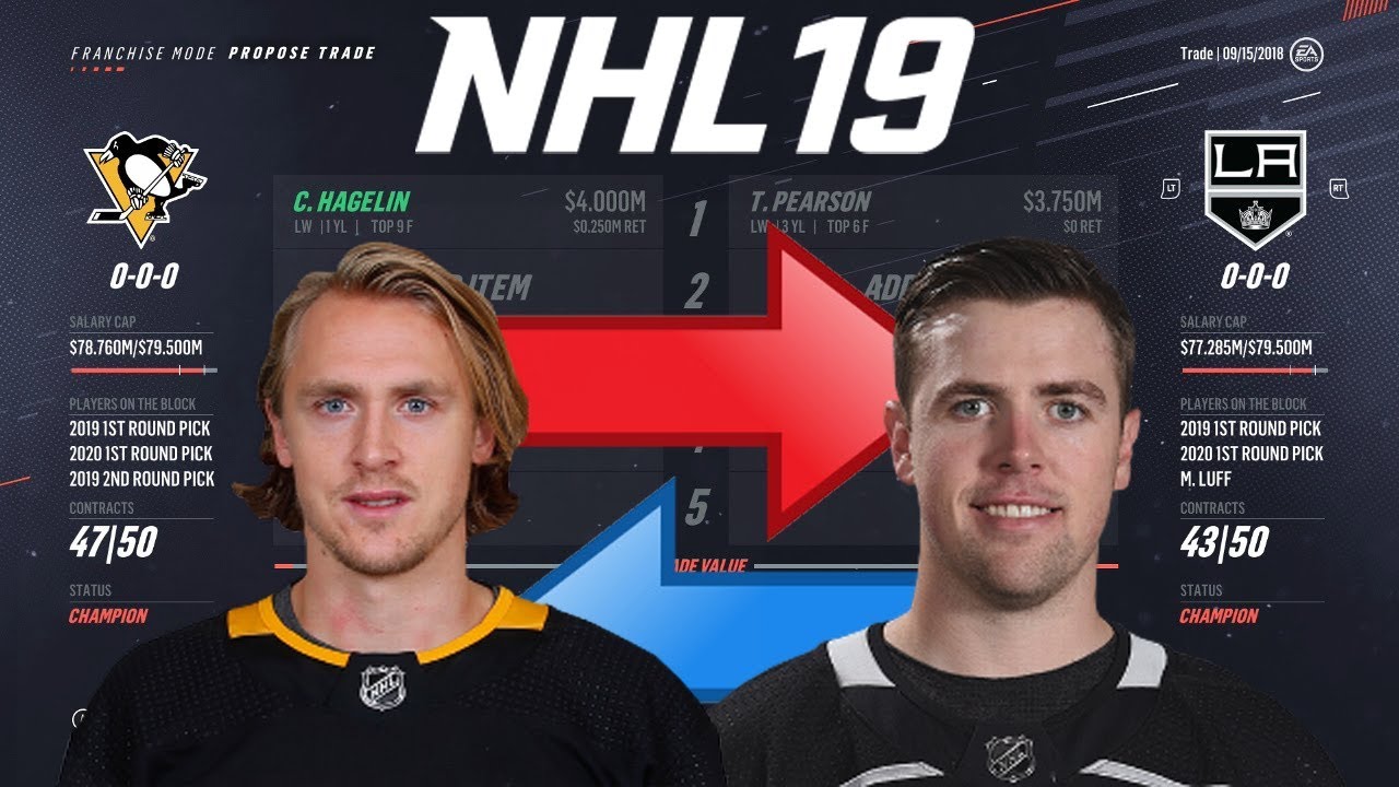 NHL 19 - HAGELIN FOR PEARSON TRADE SIMULATION