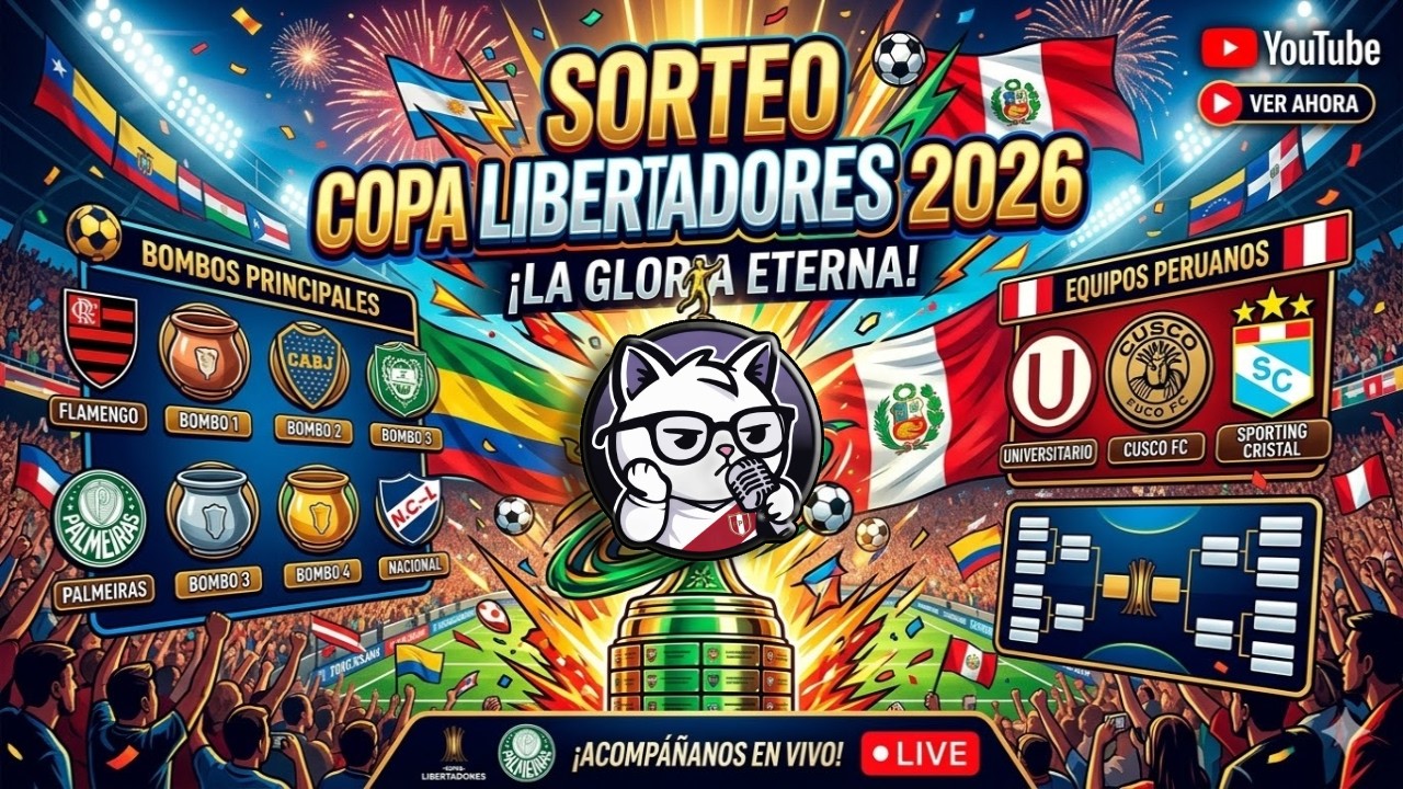 EN VIVO: REACCIÓN #SORTEO DE LA COPA LIBERTADORES 2026 DE UNIVERSITARIO, CUSCO FC Y SPORTING CRISTAL