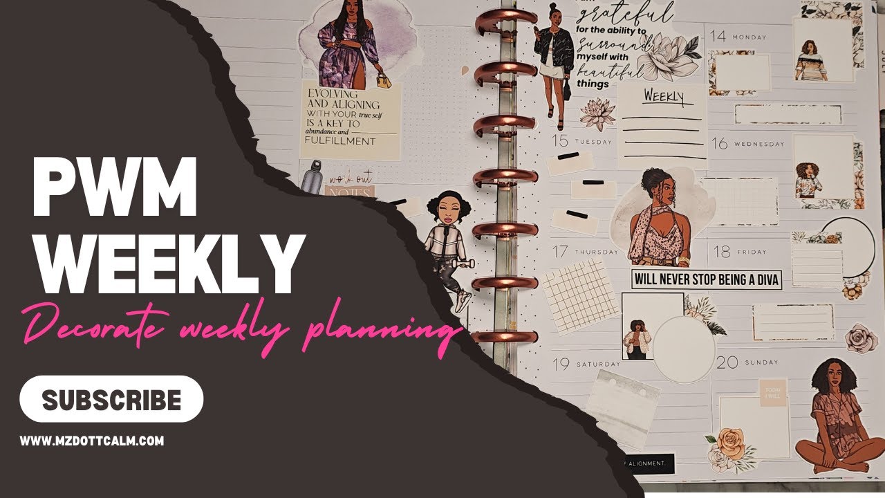 Black Girl Magic Meets Planning | Weekly Spread with My Favorite Sticker Shops