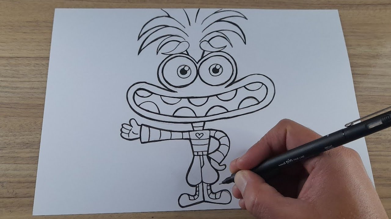 COMO DESENHAR A ANSIEDADE CHIBI DE DIVERTIDA MENTE 2