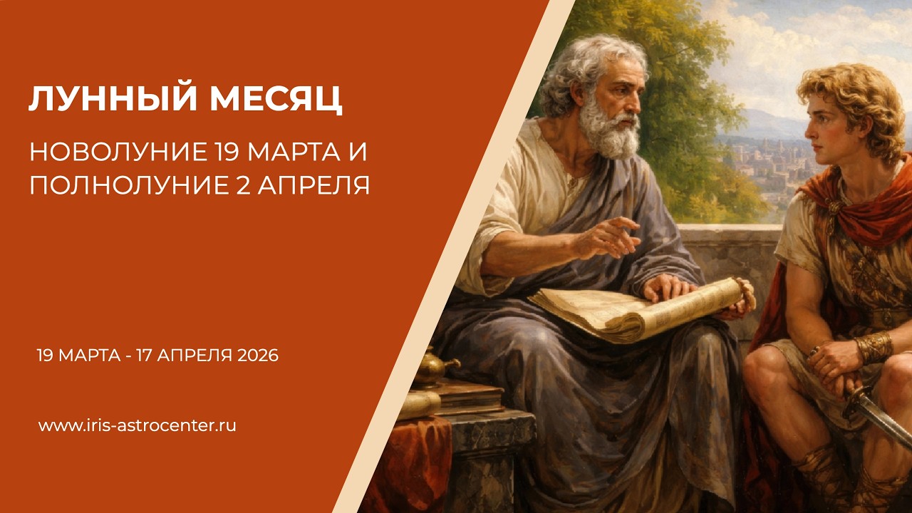 Лунный месяц: новолуние 19 марта и полнолуние 2 апреля 2026