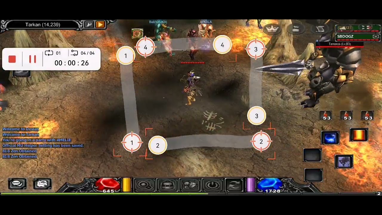 HOW TO LURE MOBS IN DevilZ Mu extremel