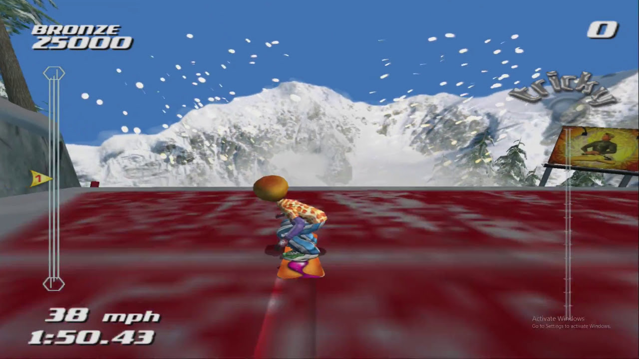 SSX TRICKY Eddie Garibaldi Showoff Lets Play Ps2 Gameplay