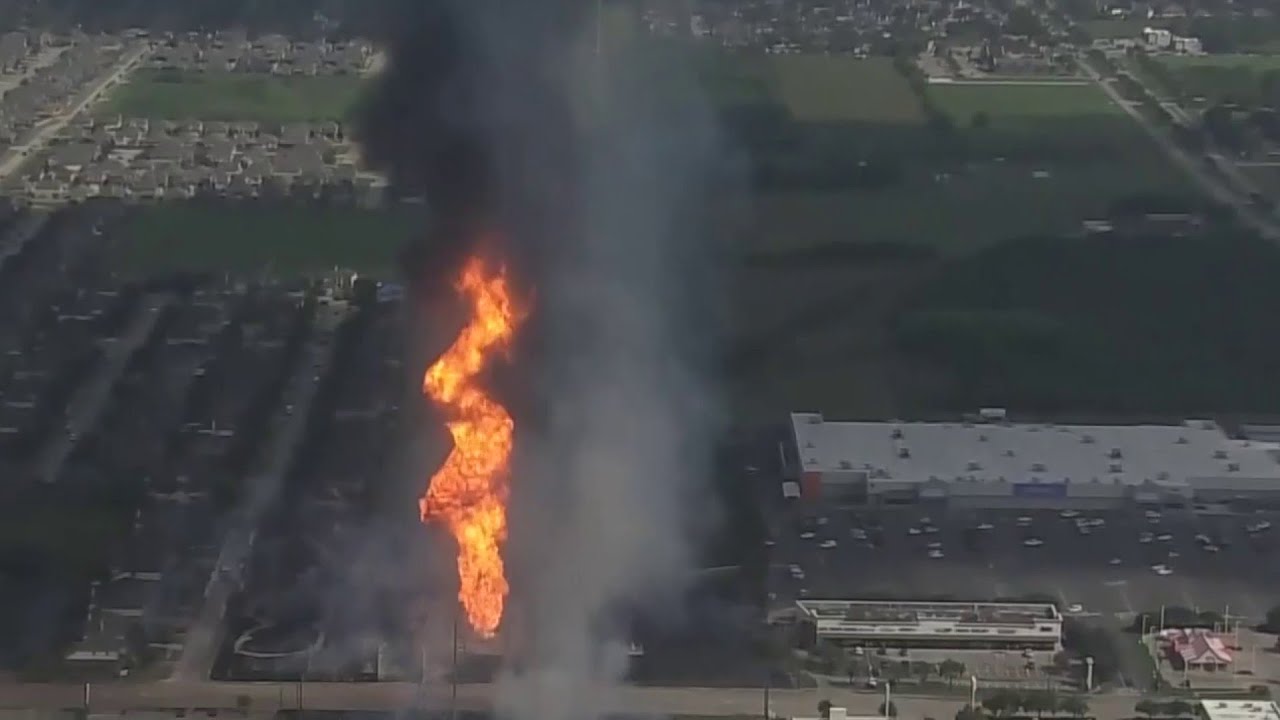 Deer Park pipeline fire continues burning into the night, FBI now involved in investigation