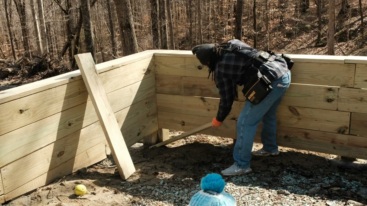 Retaining Wall Framing DONE! One Step Closer to Home