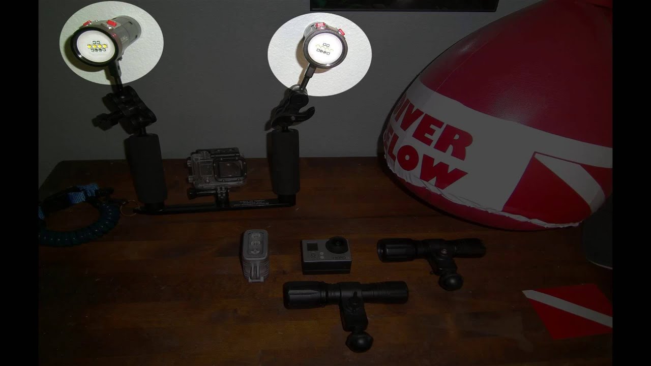 GoPro Underwater Video Light Comparison