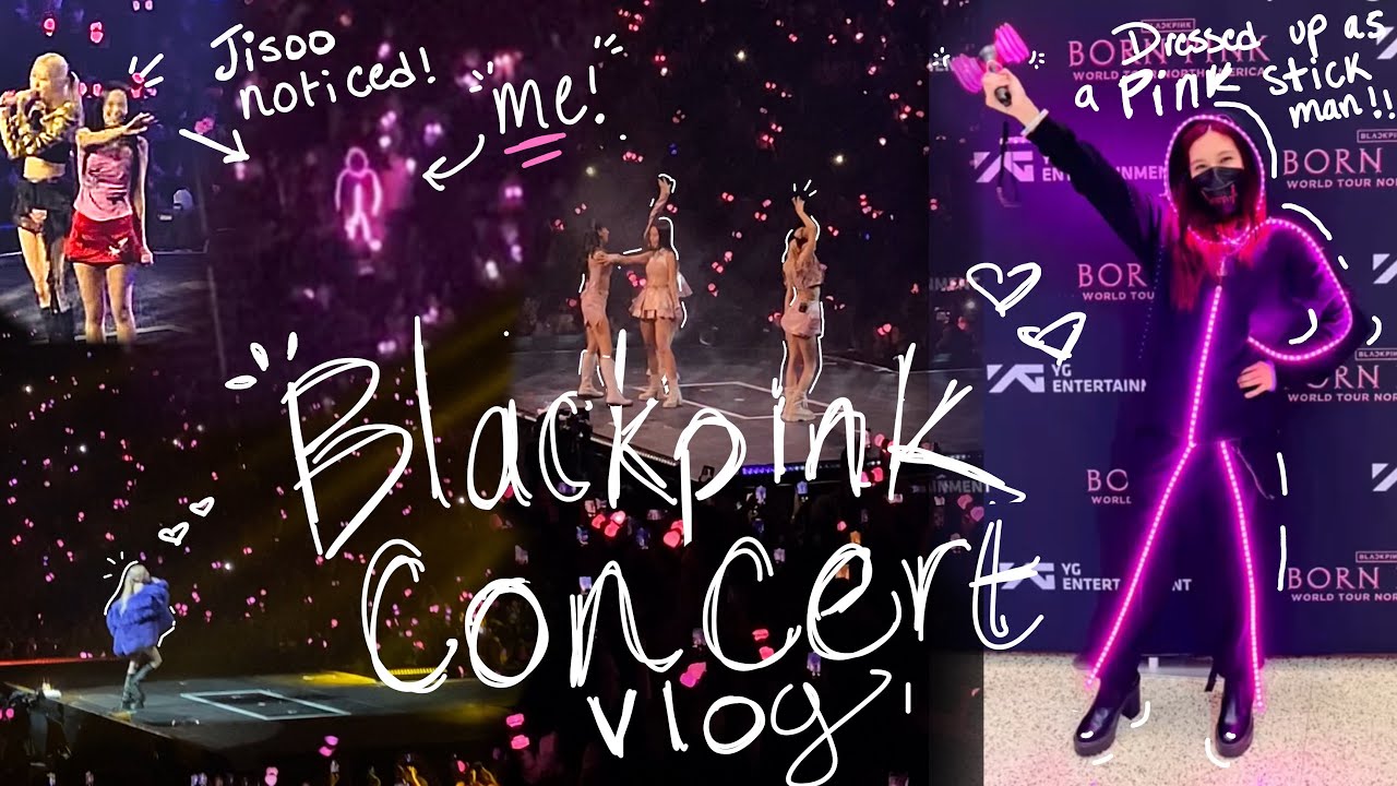 I WAS A PINK STICKMAN FOR  BLACKPINK's CONCERT!🙊💕| BORN PINK WORLD TOUR VLOG!!
