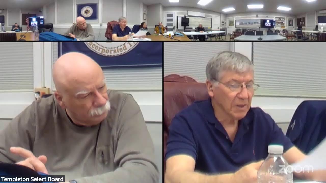 Templeton Select Board Meeting of March 9, 2026