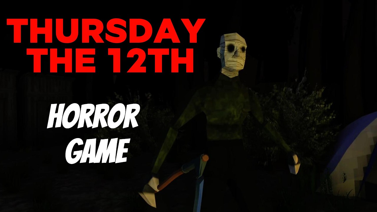 Running from this Jason copycat in the woods (Thursday the 12th) Horror Game