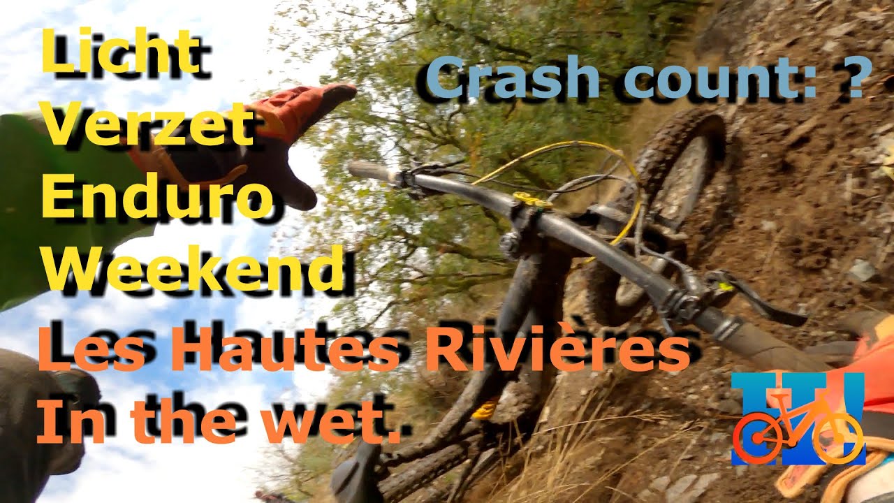 I suck at riding in the wet. Licht verzet enduro weekend 2020