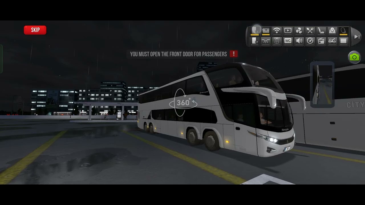 Bus simulator Aj Ki journey me Barish ho gai passenger are enjoying the weather a rainy 🌧️ day