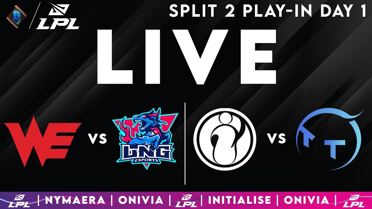 LPL 2026 Live Split 2 Play-In | LPL English with Nymaera & Initialise WE v LNG | IG v TT