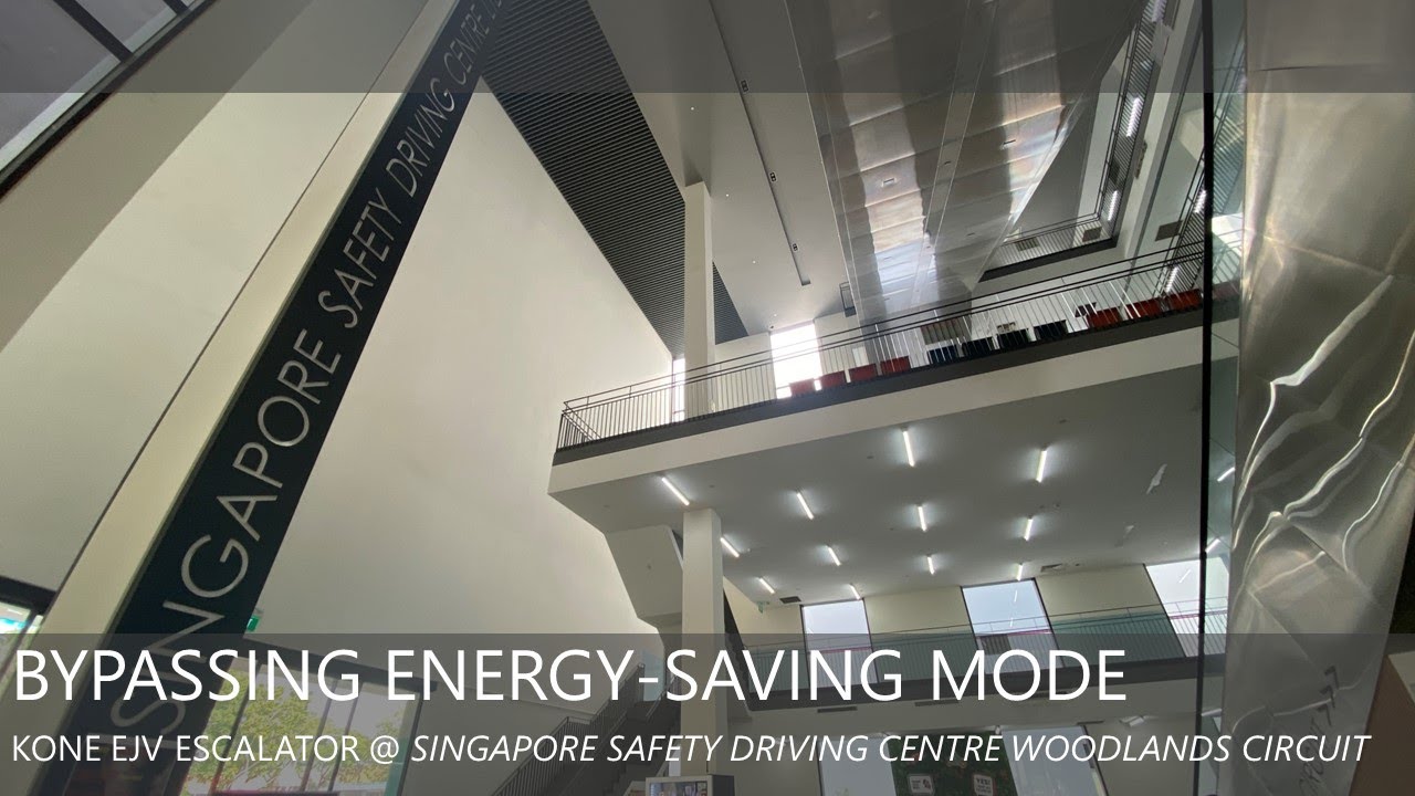 BYPASSING ENERGY-SAVING MODE ON A KONE EJV ESCALATOR @ SSDC WOODLANDS CIRCUIT