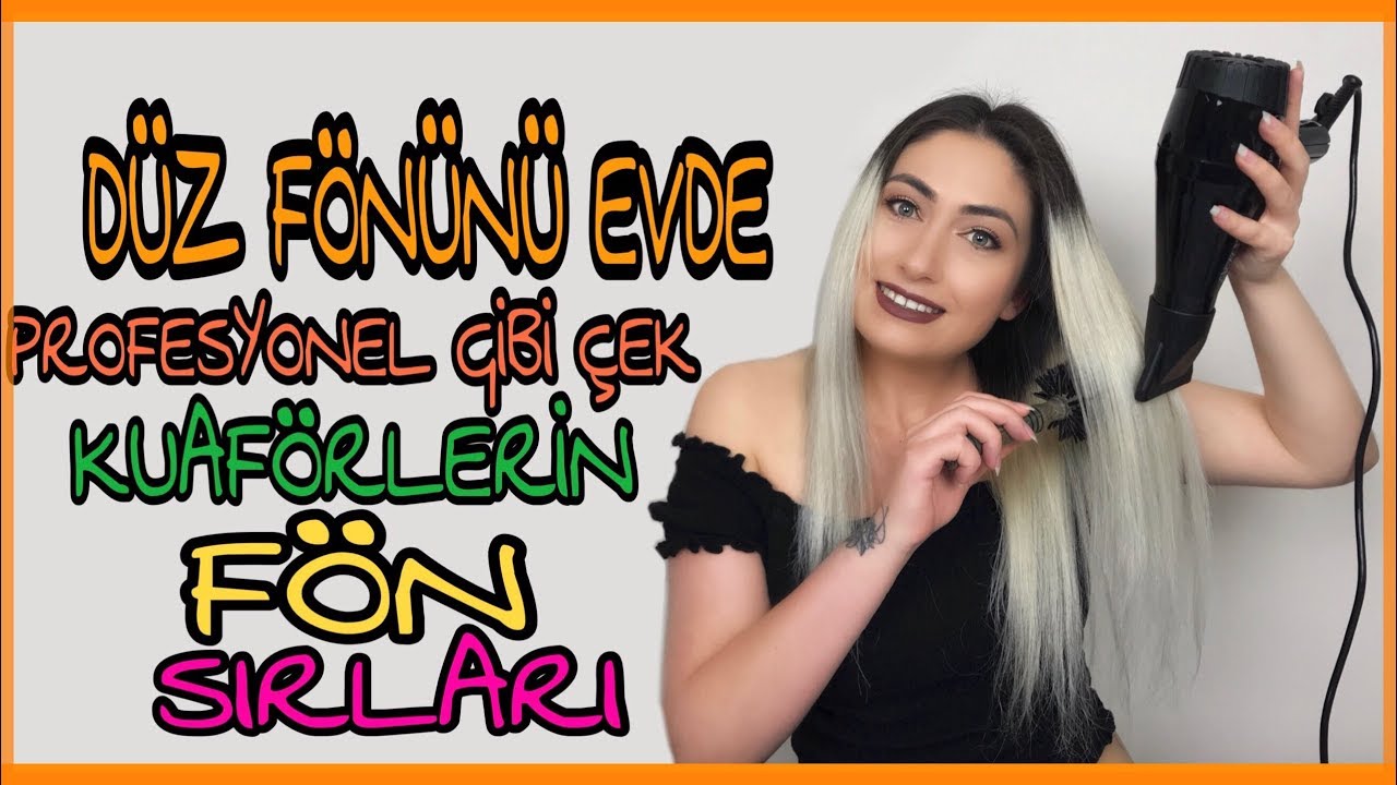 EVDE DÜZ FÖN NASIL ÇEKİLİR ?