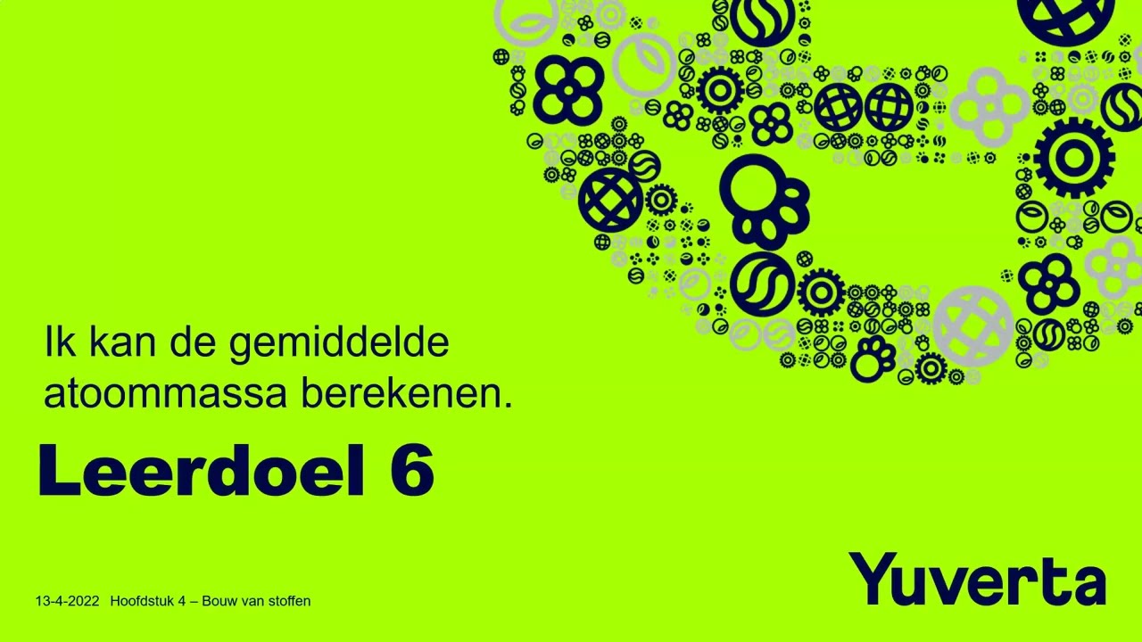 H4 - Leerdoel 6 - Gemiddelde (relatieve) atoommassa berekenen - NaSk2 Chemie Overal 3 vmbo GT