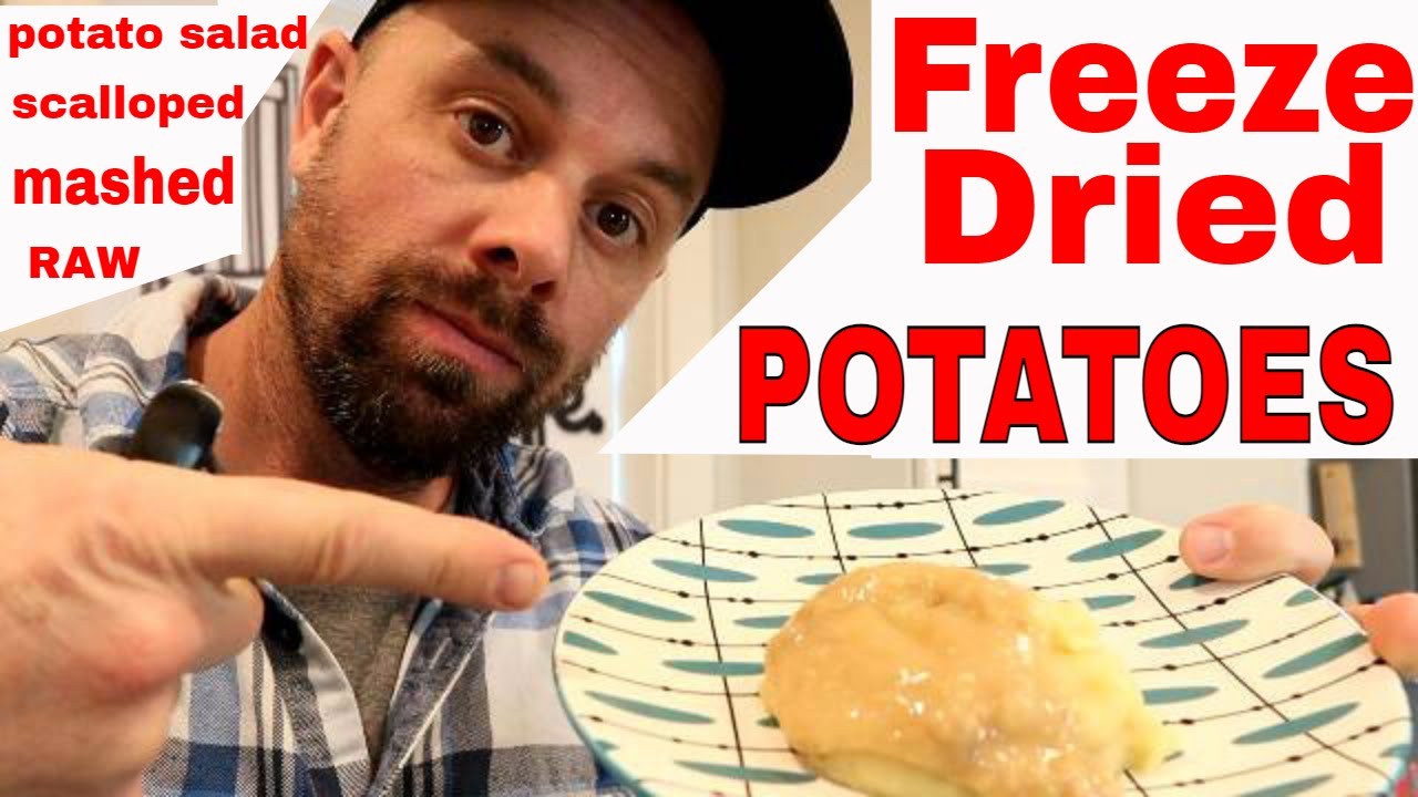 Freeze Dried Potatoes // Mashed Potatoes, Potato Salad, Raw, Scalloped Potatoes #freezedriedpotatoes