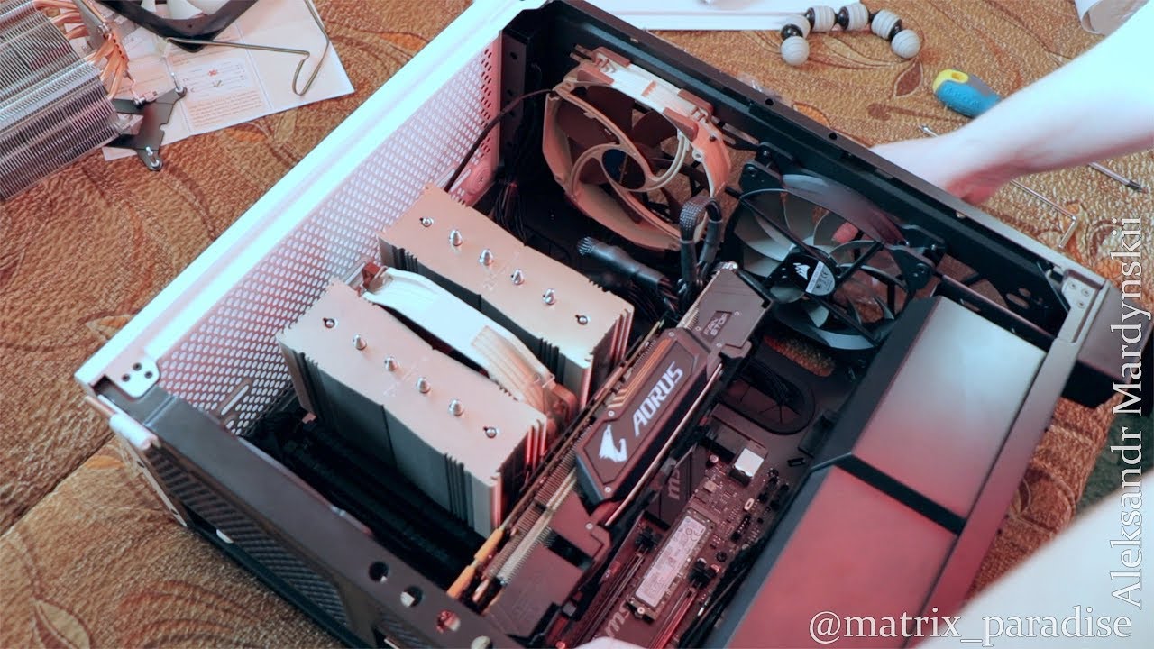 Установка NOCTUA NH-D15 в системный блок! Все прелести и подводные камни! Corsair Carbide 400C