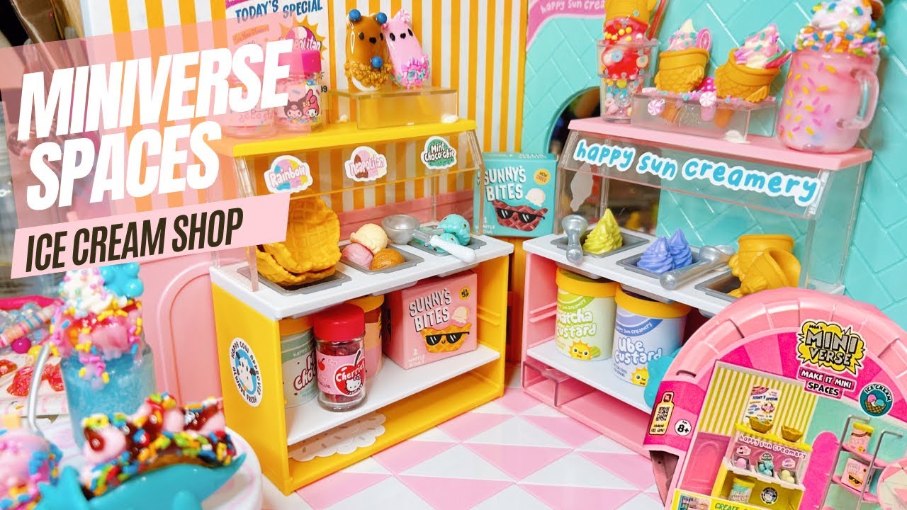 *NEW* MiniVerse SPACES ICE CREAM SHOP - Unboxing & Create With Me