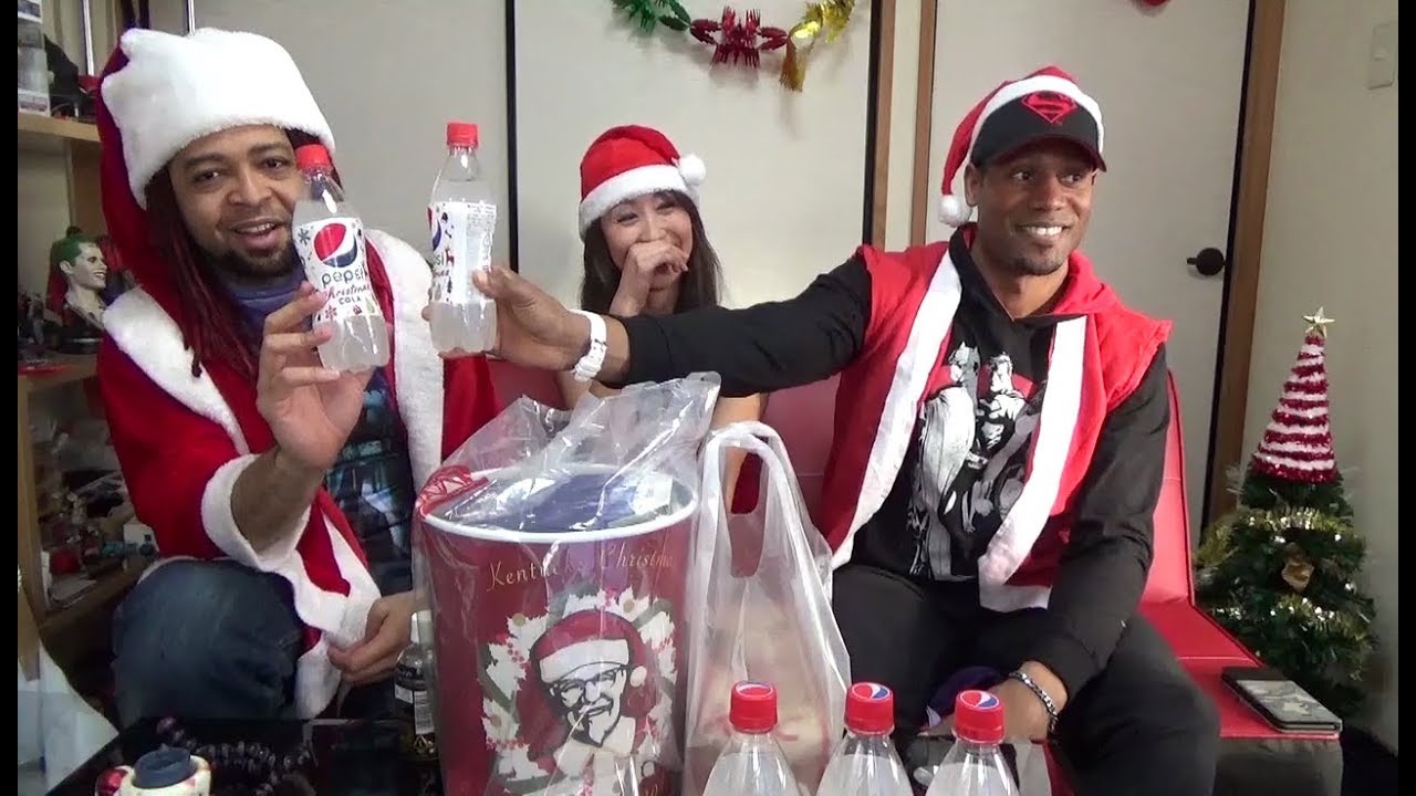 РОЖДЕСТВО в Японии! ТРАДИЦИЯ!!! Курица и торт! Рождественская кола Pepsi