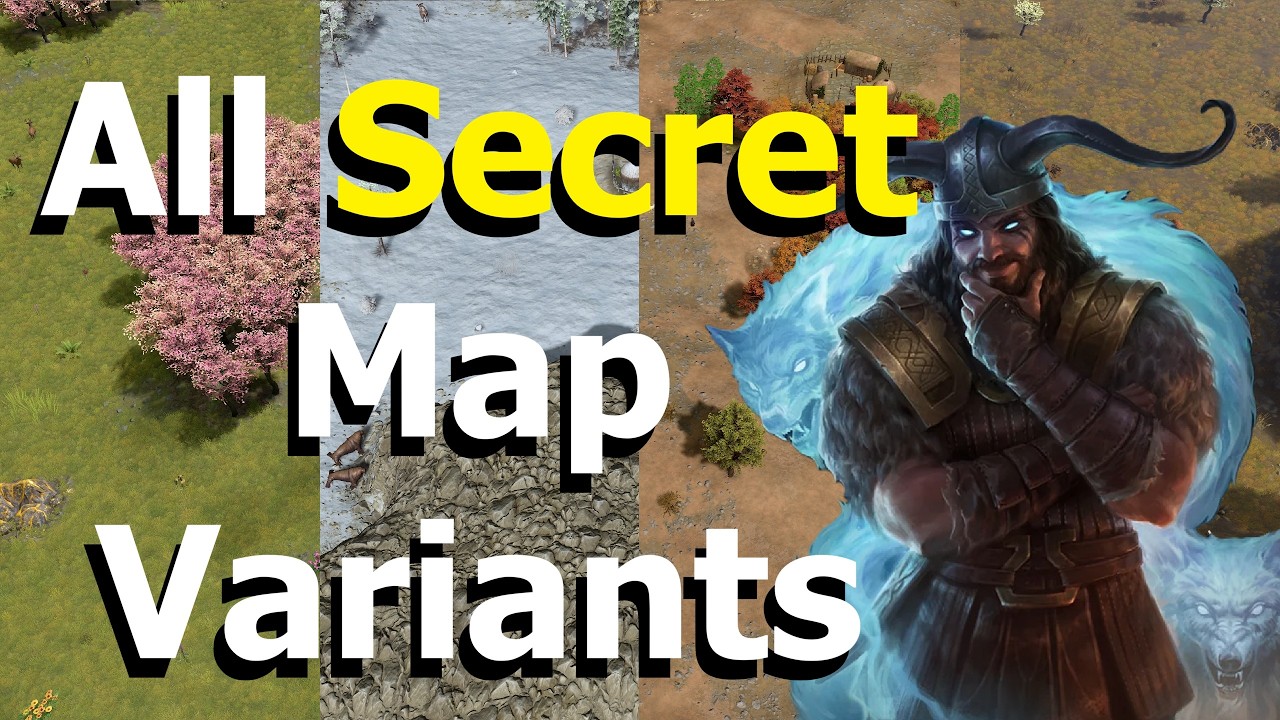 All Map Variants from Awot's Otherworldly Maps [Age of Mythology: Retold]