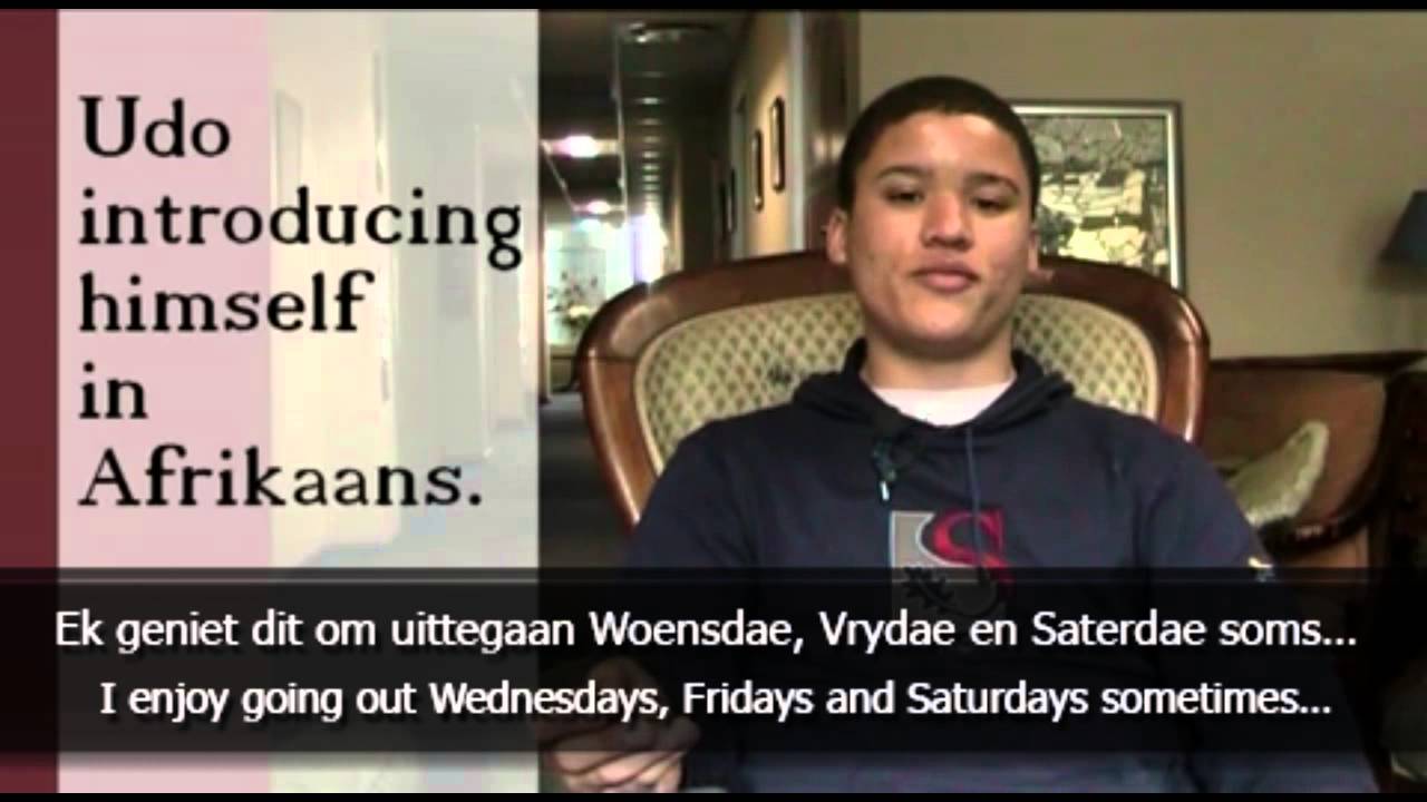 Easy Afrikaans - Udo introducing himself