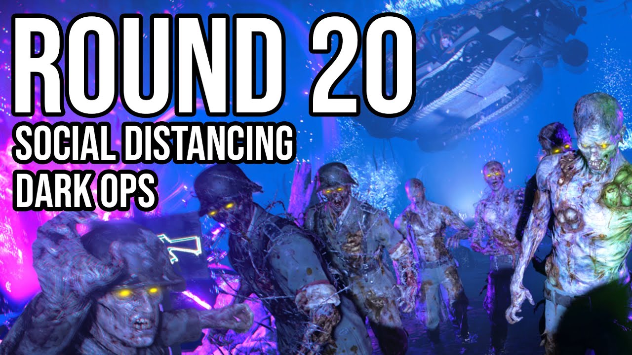 Easiest Round 20 ''NO DAMAGE'' Method - Social Distancing Challenge (Cold War: Zombies)