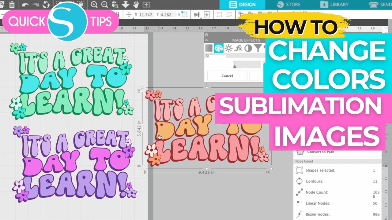 How to Make Sublimation Images a Different Color..for FREE!