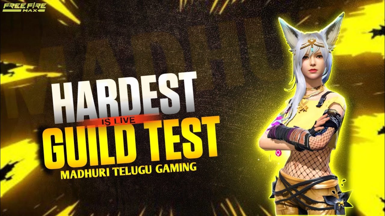Freefire Live In Telugu -1v2 kottu guild entry pattu-Telugu Girl Live Streaming❤️Road to 20
