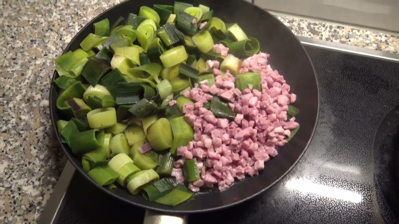 Einfaches Rezept - Lauchkuchen