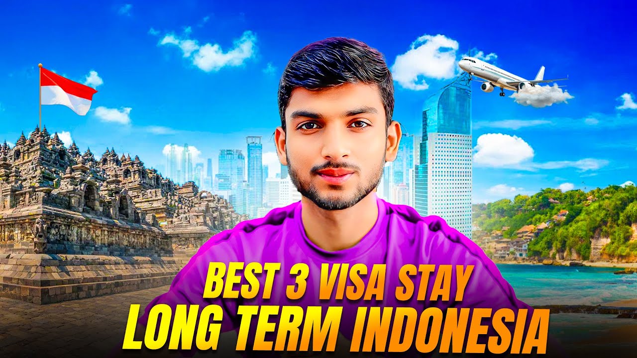Stay LONG TERM in INDONESIA🇮🇩 |  3 Easy Visa to stay in Indonesia