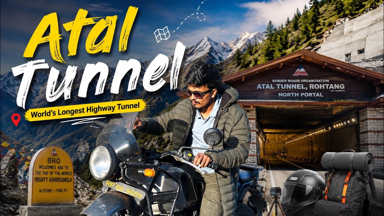 Atal Tunnel - World&rsquo;s longest highway tunnel😍Visit Atal Tunnel on your Manali visit #ataltunnel 