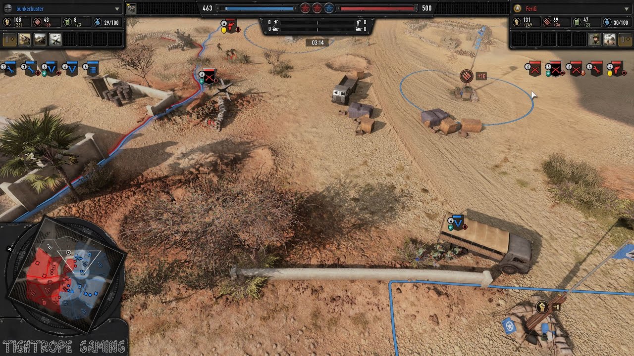 COH3 1v1 bunkerbuster (WM) vs FeriG (US)