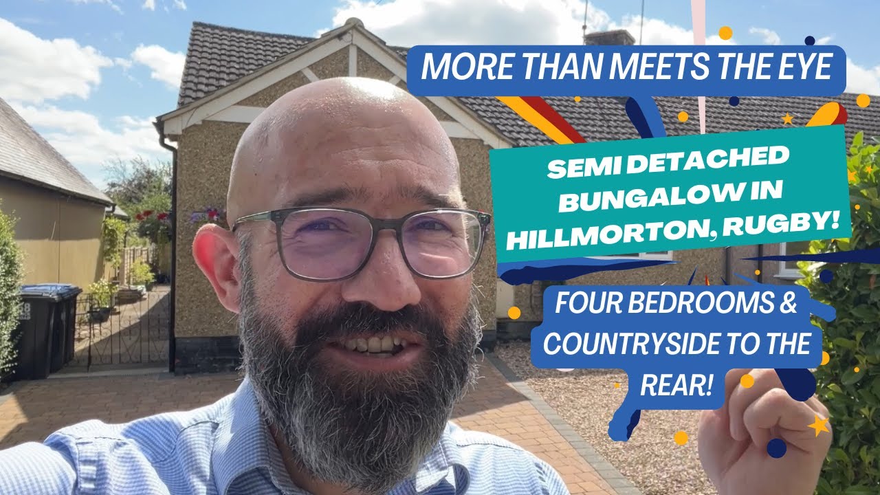 It's Number 68! A Four Bedroom Bungalow For Sale in Hillmorton, Rugby! Plus Countryside Views!!