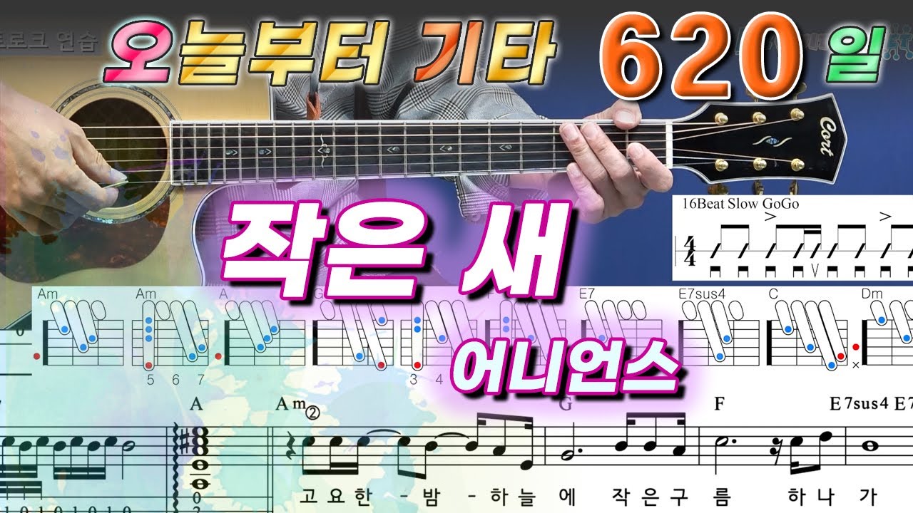 [오늘부터 기타] 620. 작은 새 - 어니언스 / 김정호