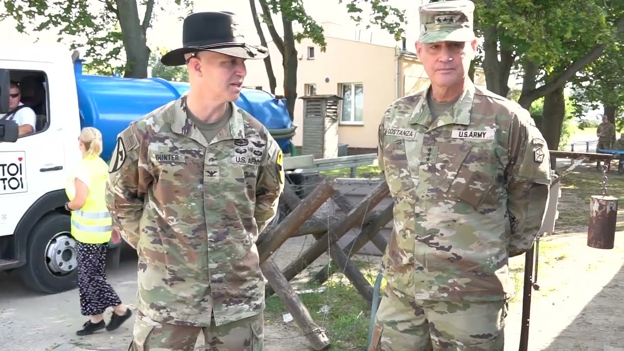 V Corps Commanding General Visits Forward Operating Site Powidz, Poland