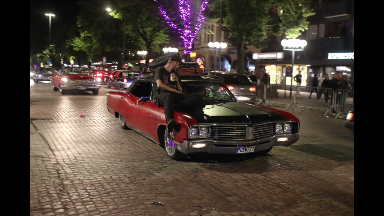 Tranås Cruising & Rock 'n' Roll Event 10 Augusti 2024 Kvällscruisingen del 2