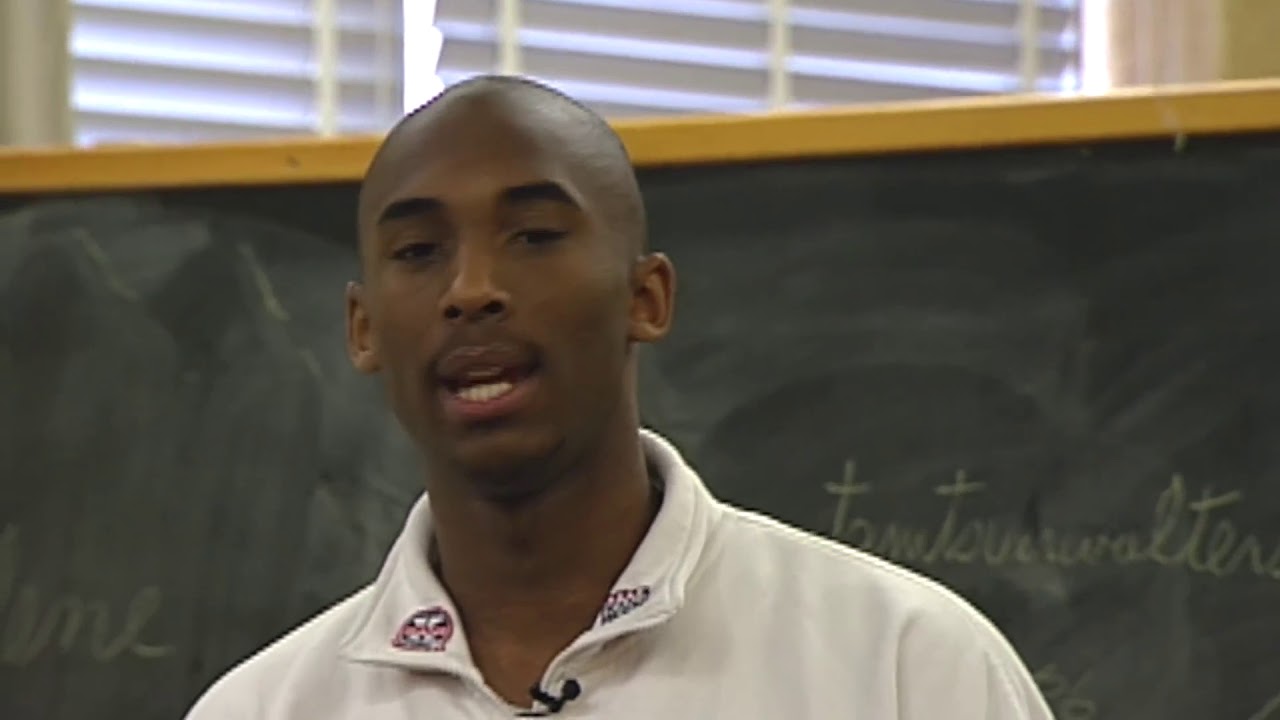1&lsquo;My name is Kobe Bryant&rsquo; &ndash; 1996 Kobe gives a class presentation on NBA vs  col